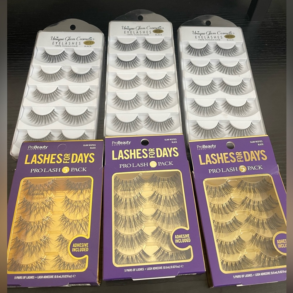 6 cases of 5 Sets of Eyelashes